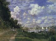 Claude Monet The Marina at Argenteuil oil painting reproduction